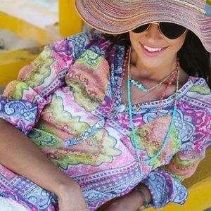 📦Bundle for $5! Light cotton colorful summer top sz L-XL (12-14)